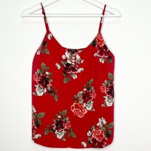 *Clearance* Floral print camisole in red.